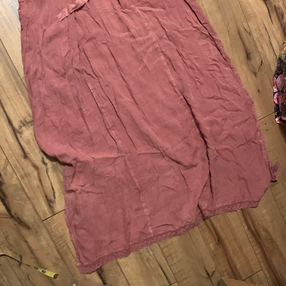 Ananda’s Sleeveless Lace Midi Dress in Rose - Picture 11 of 13